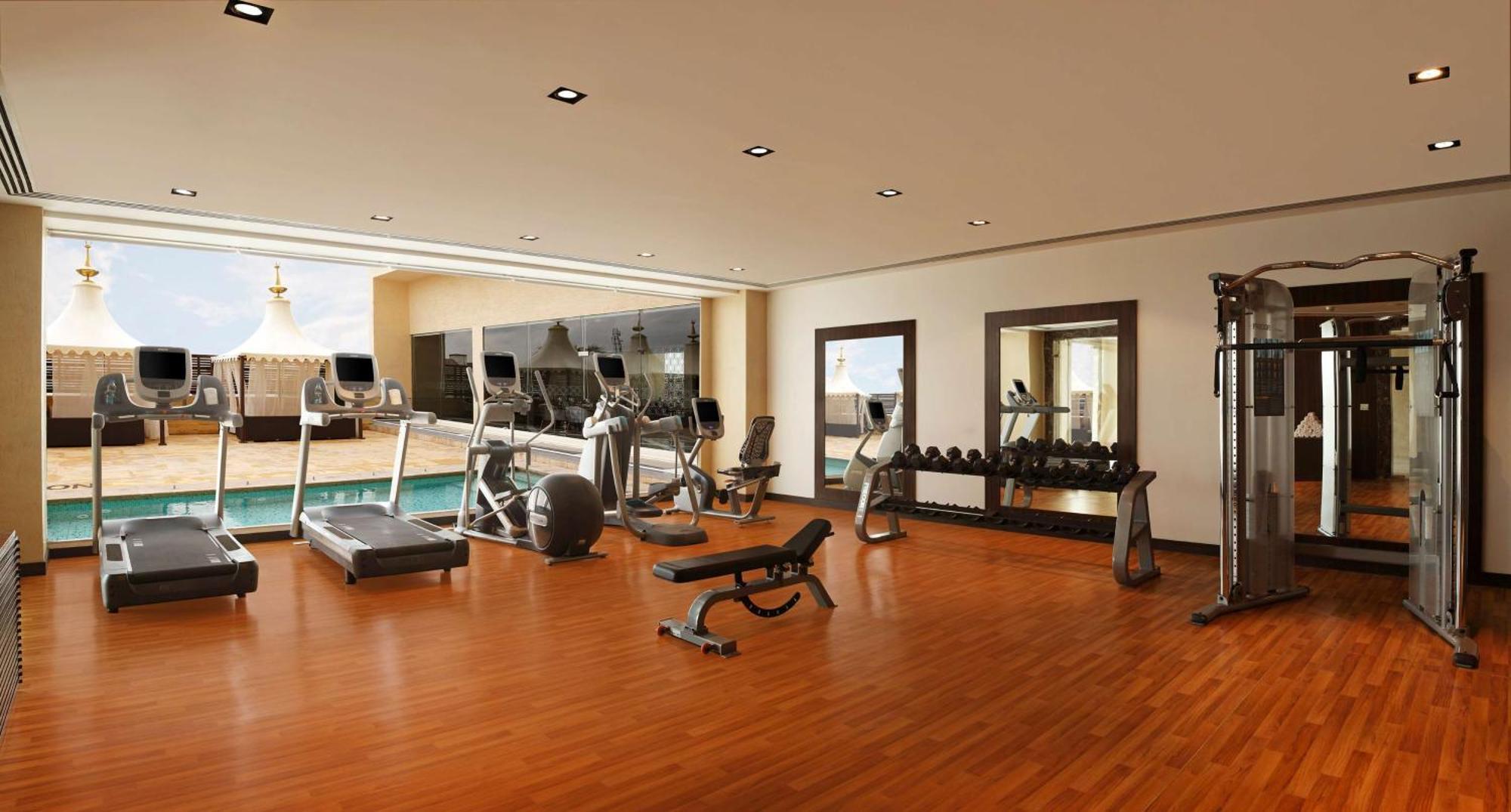 Hilton Jaipur Hotel Buitenkant foto A gym in a hotel